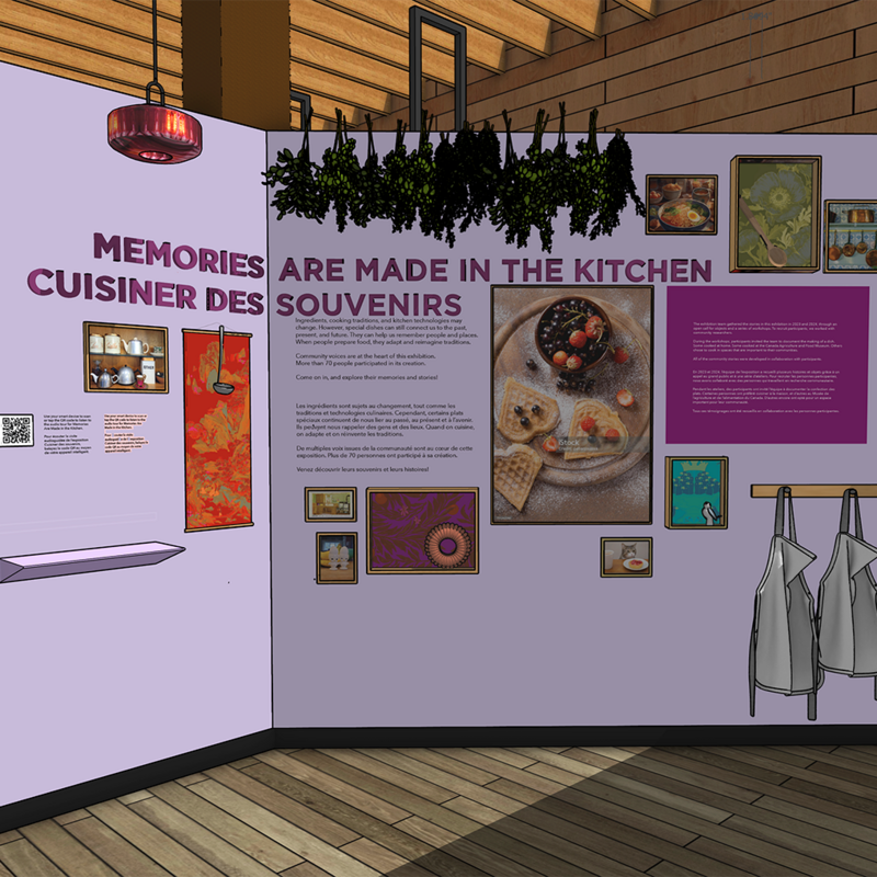 Concept drawing for Memories are Made in the Kitchen – Art direction and graphic design by Trina Cooper-Bolam